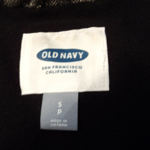 Old Navy Women's S/P Vest Gray Tweed Zipper Front Stand Up Collar Fleece Lined - Picture 13 of 13
